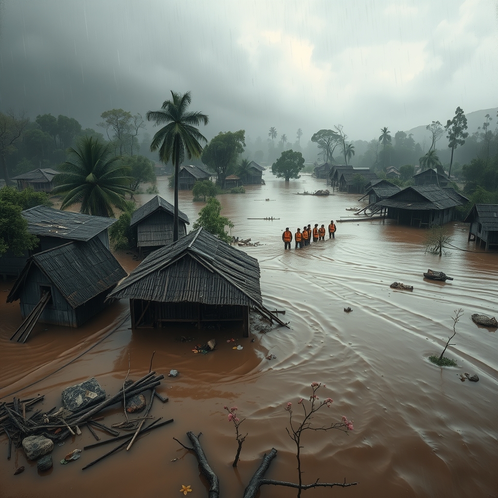 Floods devastate Nepal village, hundreds dead or missing