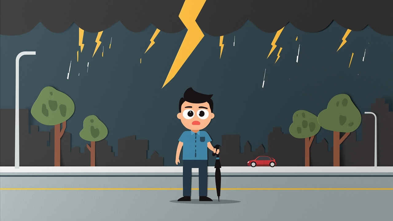Man struck by lightning in Staten Island remains conscious